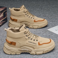 High-Top Men's Shoes Tooling Style Outdoor Mountaineering Labor Protection Site Anti-slip Wear-resis