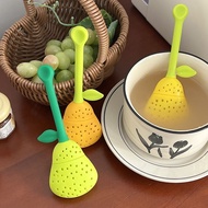 Cute pear universal tea filter silicone filter tea leak filter cup tea cup tea artifact tea filter