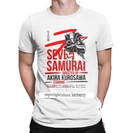 Seven Samurai Tee Shirts Men Akira Kurosawa Classic Japanese Movie Vintage Tee Shirt Crew Neck Tshir