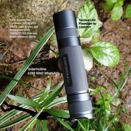 Titanium Tactical LED Flashlight Convoy S21A. 2300 lumens. li-On cell 5000 mAh included