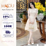 Váy Chữ A MDU3940 Thiết Kế Tay Bồng Duyên DángChất Tơ Cao Cấp Từ MDU K54-D1-5