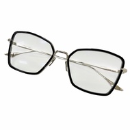 全新未使用 ▲ DITA DTX196-A BEHCKA 鈦金屬眼鏡，銀/黑色，55□18-145，示範鏡片，日本製造，女士款