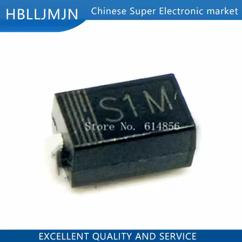 50PCS S1M S2M SMA 1A1000V DO-214AC SMD schottky diode