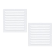 2pcs Attic Vents Gable Vents Aluminum Wall Vent Metal Shed Vent with Screen Mesh Square Vent Louver 