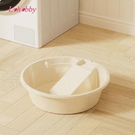 [Lohobby] Versatile Laundry Basin with Soap Slot Large Wash Basin for Bathroom Wash Basin Faucet and