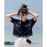 小香風韓國冰絲設計感POLO衫短袖