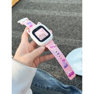 Suitable for Little Genius Children Phone Watch Strap q1a/d2 Cat Ear Silicone Strap D2A/q2a/Y8 Cute 