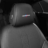 2PCS Leather Car Seat Headrest Protective Cover Accessories For BMW Performance F30 F10 E90 F20 E60 