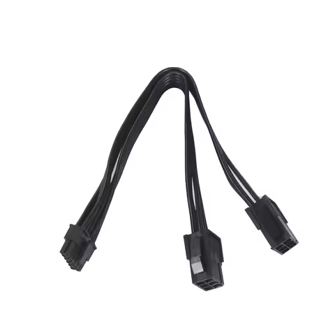 Dual PCIe 6/8 Pin Female to Mini 12 Pin Male GPU Power Adapter Cable for NVIDIA GeForce RTX 30 Serie