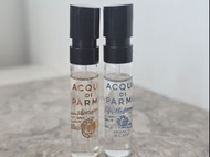 Acqua di Parma x2 fragrance /perfume tester 香水版 beauty/makeup/ 化妝品 <<LIMITED OFFER:: BUY any makeup 