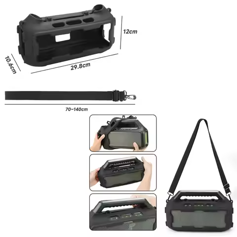 Silicone Protective Case for Soundcore Boom 2 Speaker Dust-proof and Shock-resistant Protective Acce