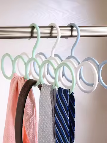 1pc Plastic Solid Pants Hanger,Multifunctional Hanger Pants Hanger Scarf Storage Hange