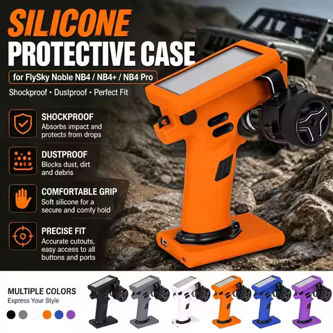 FlySky Noble NB4 NB4+ NB4 Pro Silicone Transmitter Protective Case Shockproof Dustproof Cover for RC