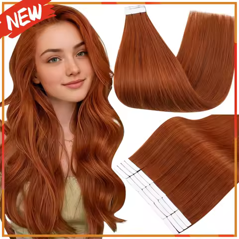 [New Color] Full Shine Tape in Hair Extensions Human Hair Brazilian Remy Straight Hair Extensions 20