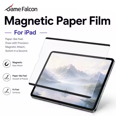 Magnetic Like Paper Film For iPad A16 Air 11 M4 M3 M2 5 4 Pro 11th 13 M5 12.9 10 9 10th 9th Generati