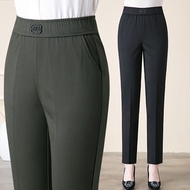 Middle-Aged and Elderly Women s Pants Mom Pants Spring and Autumn Women s Clothing Middle-Aged Autum