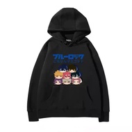 ผ้าฝ้าย Hoodie Miss Blue Lock Nagi Sishiro Chigiri Hyoma Bachira Meguru Hoodie Anime Sweatshirt  คอส
