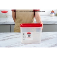 Rubbermaid USA red lid plastic virgin dry food container size 3.8L