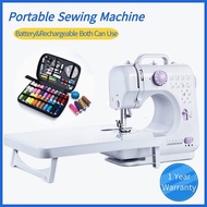 Portable Sewing Machine With Sewing Kits Mini Electric Household 12 Stitches Sewing Machine Sewing Handmade Tools Clothes DIY
