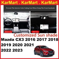 Car Front Windshield Sunshade Mazda CX3 CX5 CX8 CX30 MAZDA 3 Custom-Fit Car Window Sunshade Customiz