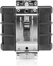 Leviton MS602-BW 60-Amp, 600-Volt, Toggle Double-Pole AC Motor Starting Switch, Industrial Grade, No