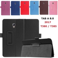 Samsung Galaxy Tab A 8.0 2017 SM-T380 T385 Case PU Leather  Stand Cover
