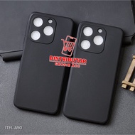 ITEL A50 CASE MACARON BLACK PREMIUM SOFT CASE BLACK ITEL A50