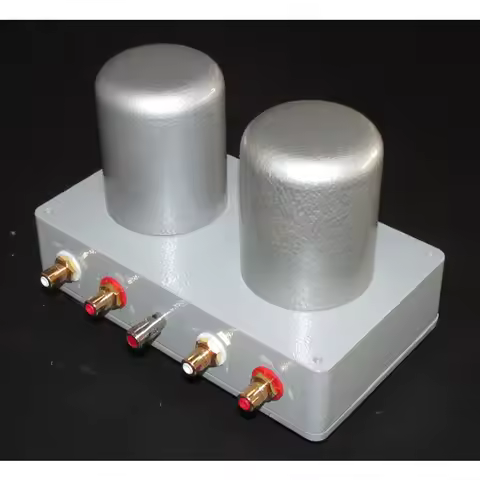 MC phono step-up transformer passive front-stage enclosure, outer diameter about 56mm, height about 