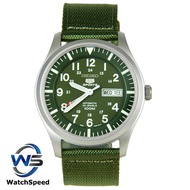 Seiko 5 SNZG09J1 SNZG09J SNZG09 Sports Military Automatic Nylon 100M Men's watch