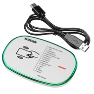 RFID Reader, 125KHz and 13.56Mhz Card USB Reader, Plug and Play USB HID Device Emulate Keyboard for