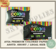 Avia Colored Paper Letter & Legal Size 250sheets