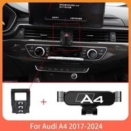 Car Mobile Phone Holder For Audi A4 B9 2017-2024 Adjustable Special Mobile Phone Holder GPS Base Mou