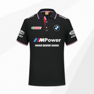 BMW Short-Sleeved F1 Racing Jersey Motorcycle T-Shirt Cycling POLO Shirt Fleet Workwear Men's Casual