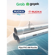PUTIH Pvc Pipe AW 1-1/4" RUCIKA - WAVIN White, Thick PVC Water Pipe (Net Water) Meter