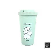 Moshi Moshi แก้วน้ำพลาสติกพิมพ์ลายน่ารัก มีฝาปิดพร้อมหูหิ้ว ขนาด 1000 ml. รุ่น 7100058935-58940