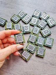 北欧符文魔法符文冥想占卜女巫礼物维京秘密符文盒子