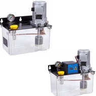 2L 3L Lubricant Pump Automatic Lubricating Oil Pump with Pressure Gauge CNC Electromagnetic Lubricat