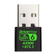 BT Double Band Bluetooth-compatible 5 3 And WiFi 6 AX900 Mini USB Adapter For Fast Speed  Connection