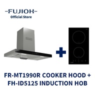 FUJIOH FR-MT1990R Chimney Cooker Hood (Recycling) + FH-ID5125 Domino Induction Hob with 2 Zones