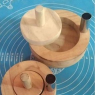 Wooden bowl donut mold + silicone base 50x40cm donut mould