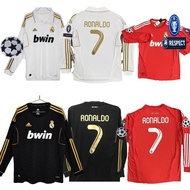 [Retro Issue]  11-12 real madrid long sleeved RONALDO KAKA soccer jersey Man  football shirt