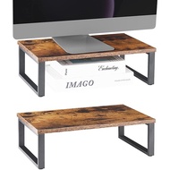 Penyimpanan Kayu Rak Pembesaran Komputer Pangkalan Pejabat dengan Penyusun Desktop Besi Komputer Rib