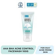 Hada Labo AHA/BHA Face Wash Acne Control Cleanser/Exfoliate/Fight Pimples/Remove Blackhead & Dead Sk