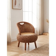 Customer Favorite Household Rattan Chair Rattan Back Chair Balcony Living Room Small Chair Tatami Si