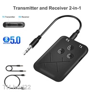 2023☜ Built-in Battery Low Latency 2In1 Stereo Bluetooth Receiver Transmitter Aptx Aux 3.5mm Jack Audio Car