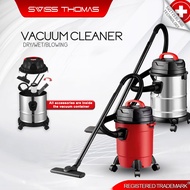 Swiss Thomas  Vacuum Cleaner 18L Heavy Duty 3in1 Stainless Steel Vacuum Cleaner Wet And Dry Car Vacu