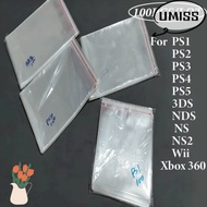 UMISTYDREAM9IQ0 100pcs Game Disc Protective Bags, Moisture-Proof Self-Adhesive Self-Adhesive Protect