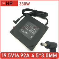 330W 19.5V 16.92A AC Laptop Power Adapter Charger 4.5x3.0mm for HP Omen OMEN 17-cm I9 17-ck1000 17-c