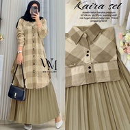 KATUN Kaira Pleated Tunic Skirt set Haruka Cotton Mix Pleated Material LD 107cm PJ Skirt 90cm Busui