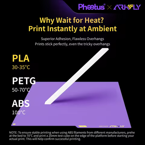 Pheetus X Arkfly Build Plate Cool Plate for AD5M AD5M H2D H2C A1 X1 P1 A1mini Voron 300/350 K1C K2 P